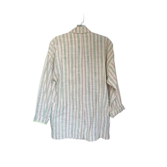 Maeve X Anthropologie Danielle Striped oversize Boyfriend Blazer XS - Picture 2 of 14
